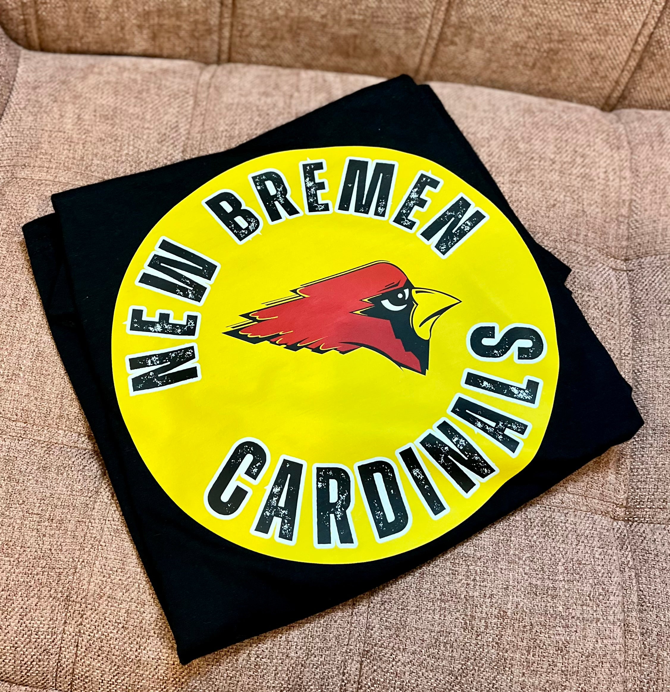 New Bremen Black Cardinals Graphic Tee