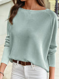 Solid Style Texture Jacquard Shift Top