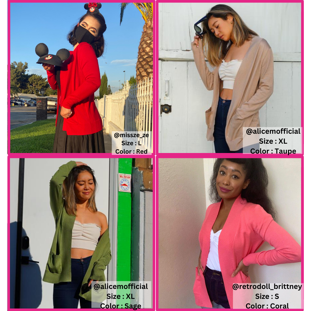 Long Sleeve Open Front Knit Shrug w/ Pocket Cardigan