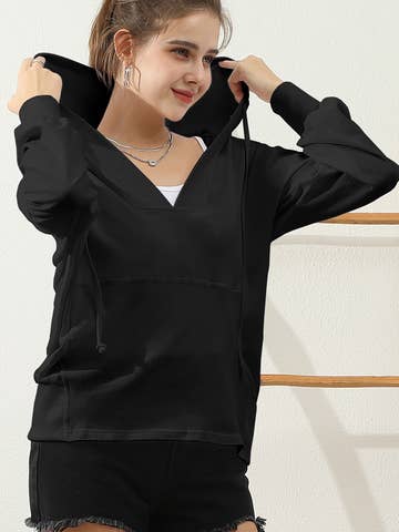 Basic Lightweight Pullover Hoodie Sweatshirt