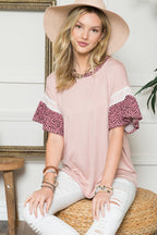 160/161 Ruffle Sleeve Top