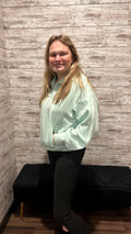 Soft Mint Quarter Zip