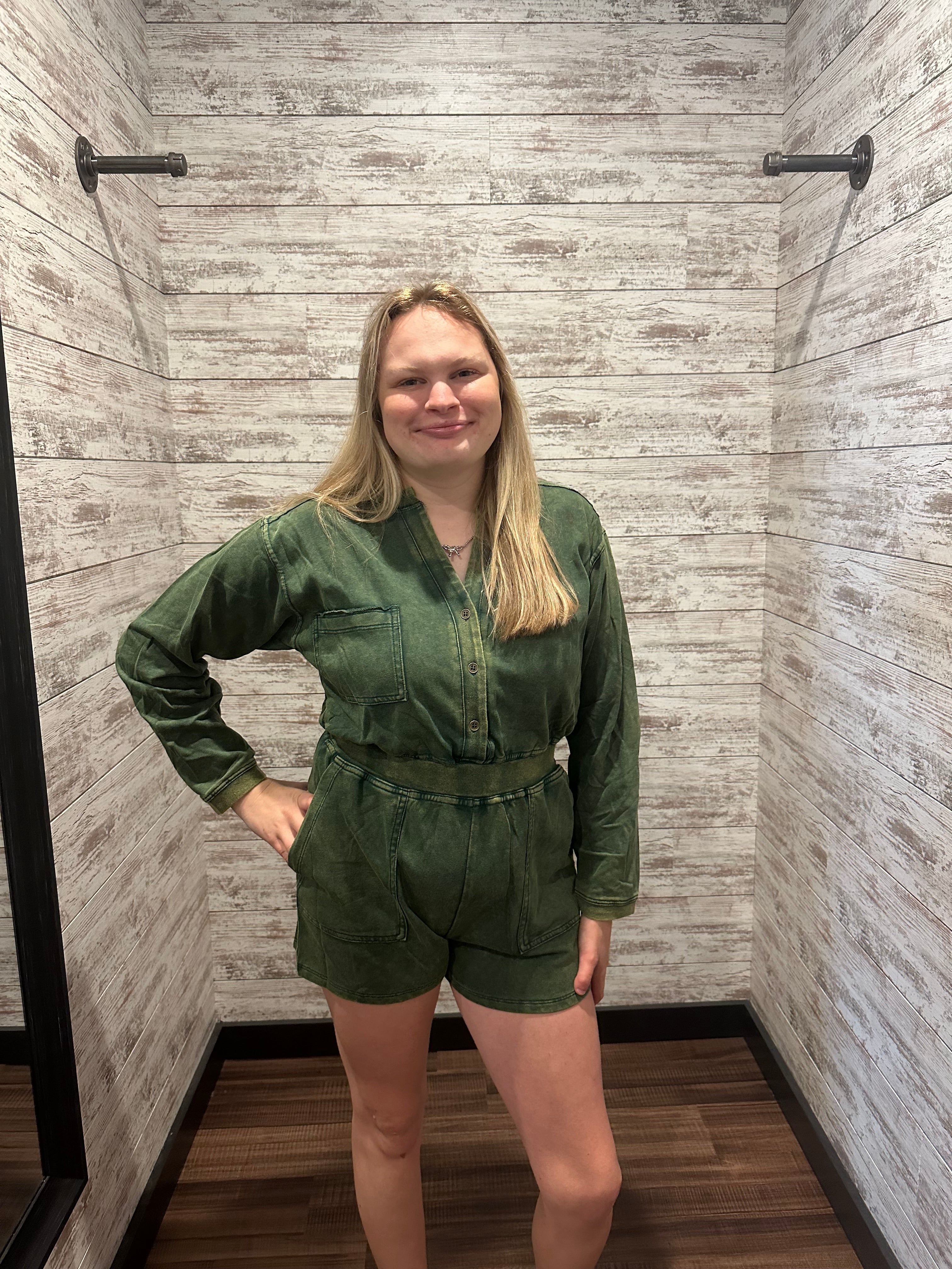 Hunter Green Jumpsuit