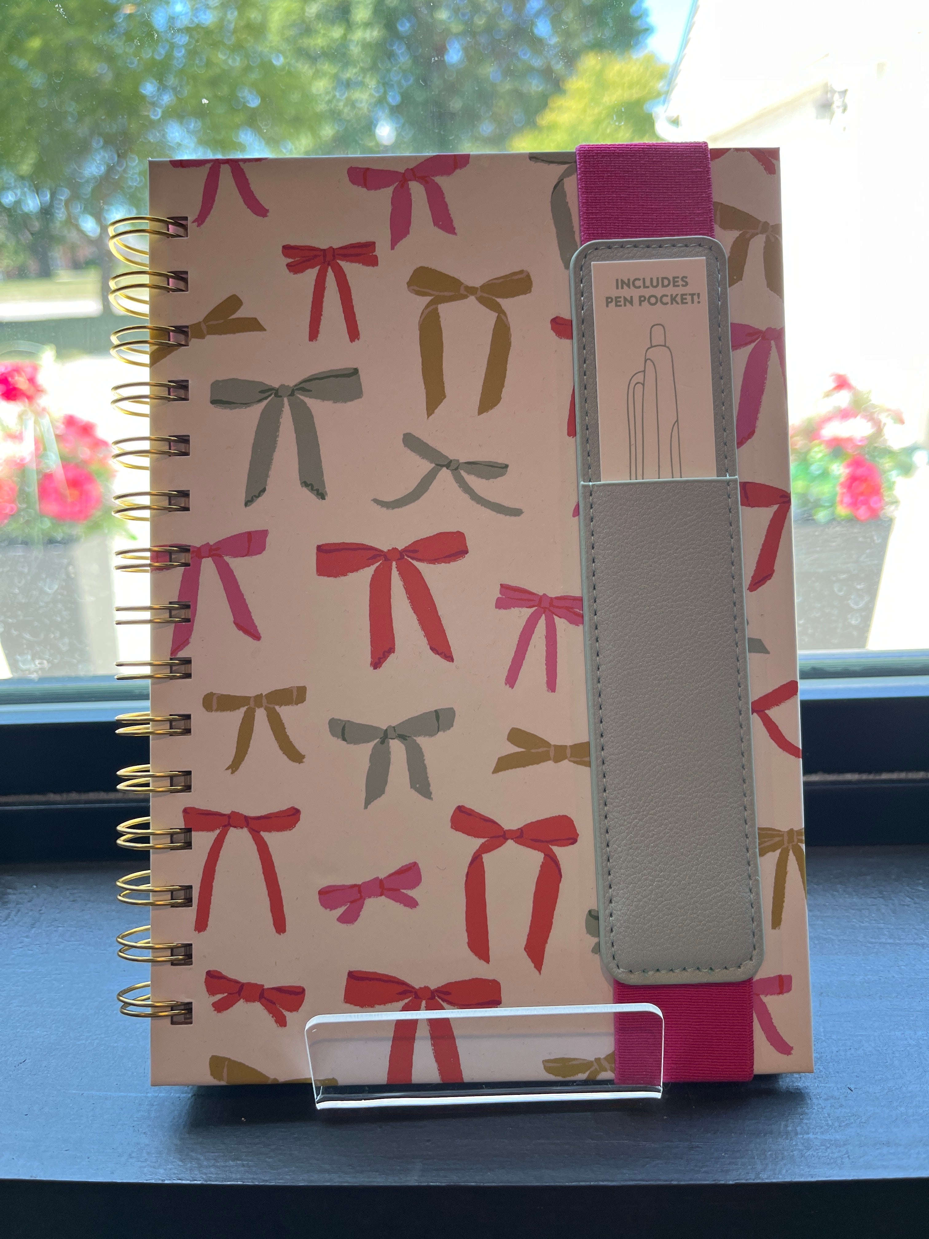 Put a Bow On It Notebook with Pen Pocket