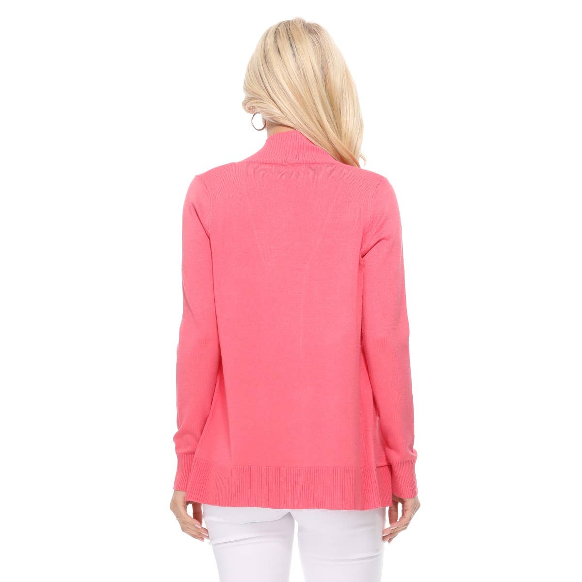Long Sleeve Open Front Knit Shrug w/ Pocket Cardigan