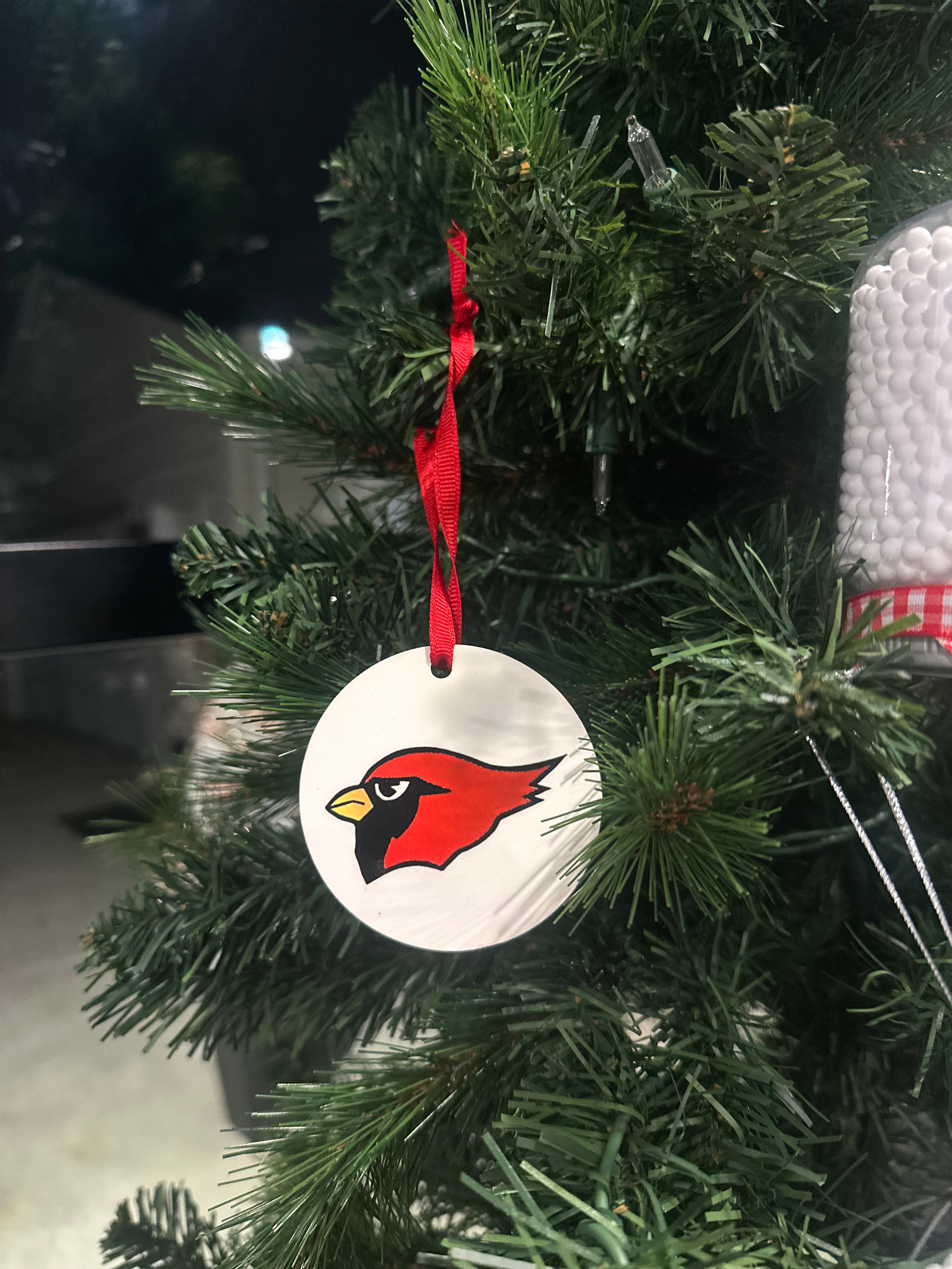 Cardinal Head Ornament