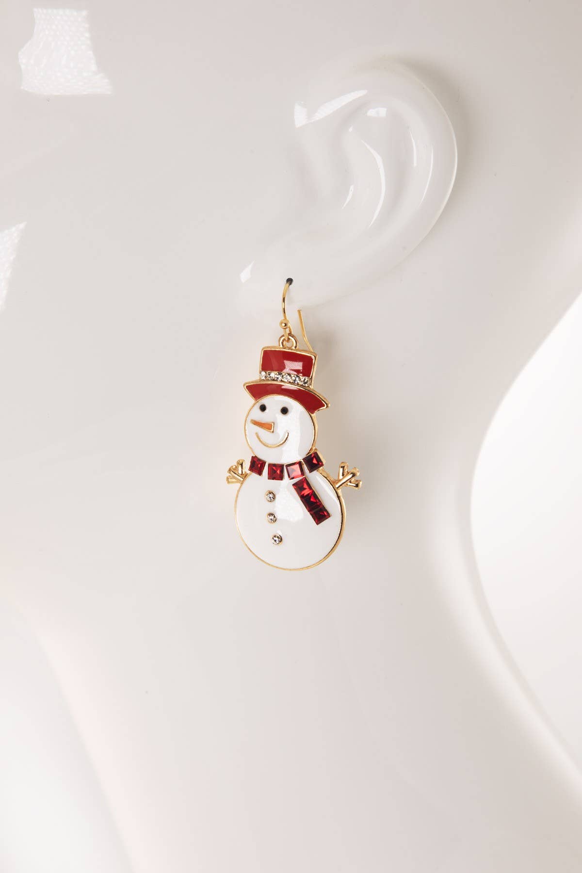 Festive Snowman Dangle Earrings