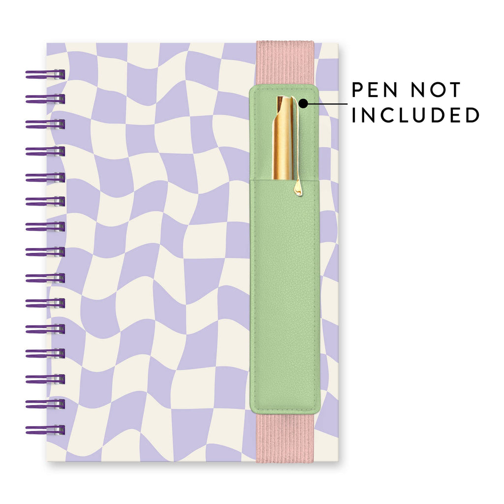 Checkered Oliver Notebook with Pen Pocket