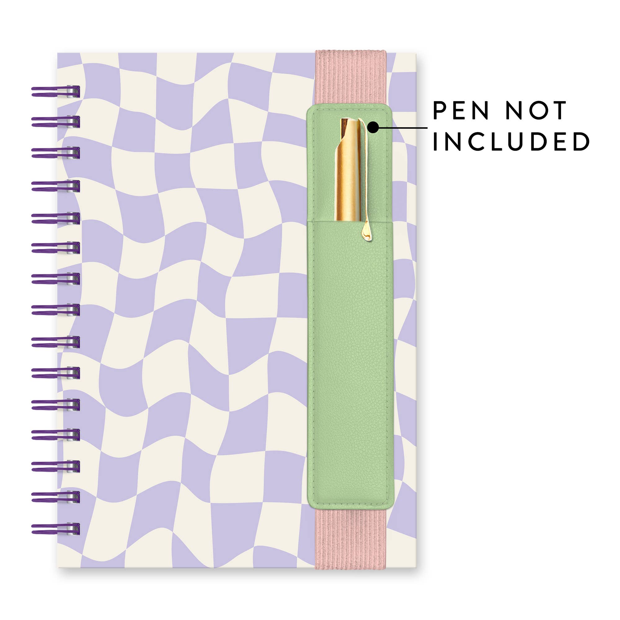 Checkered Oliver Notebook with Pen Pocket