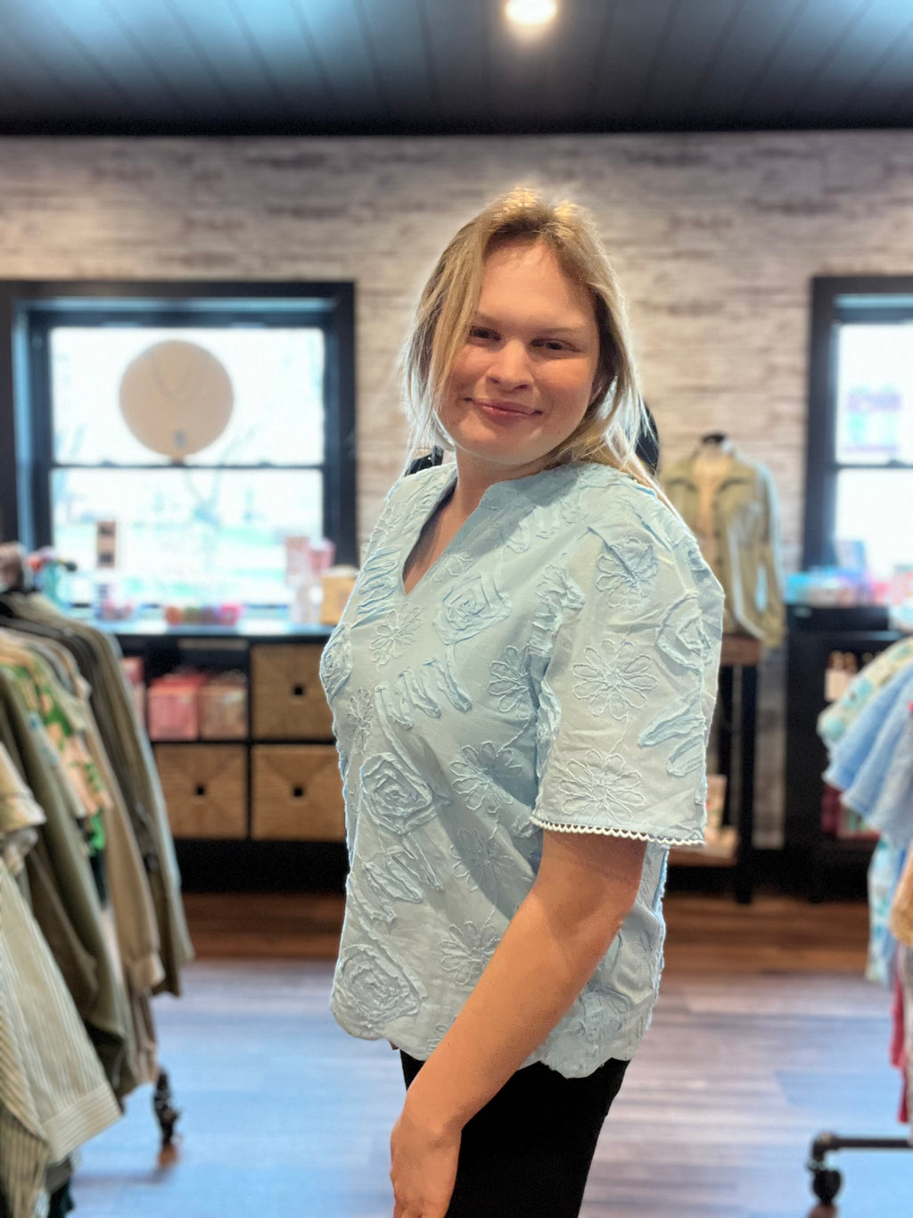 Sky Blue Blouse