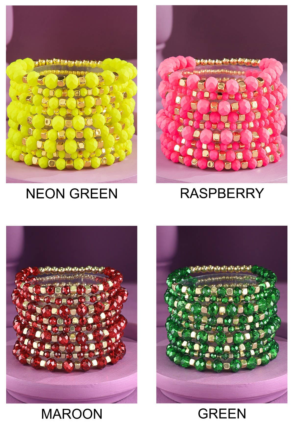Colorful Stackable Beaded Bracelet