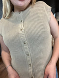 Khaki Knit Vest