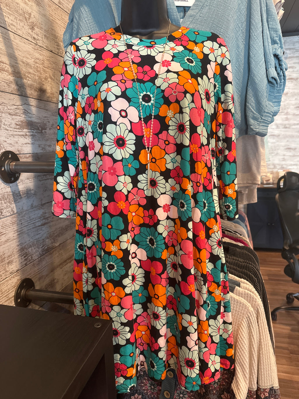 Floral Print Pocket Dress