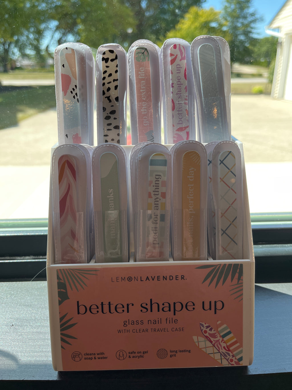 Lemon Lavender Glass Nail Files