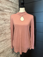 Key Hole Long Sleeve Top