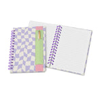 Checkered Oliver Notebook with Pen Pocket