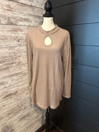 Key Hole Long Sleeve Top