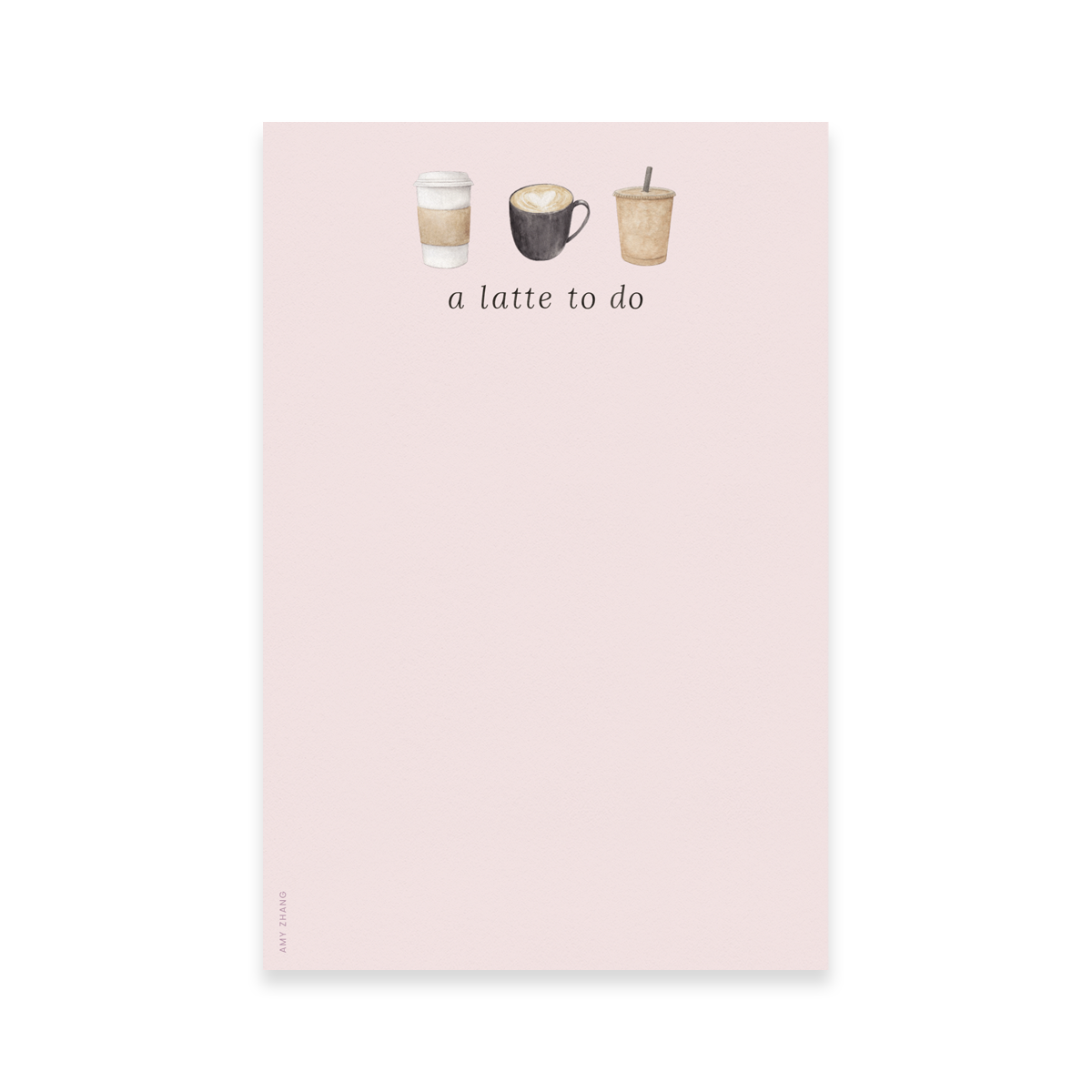 A Latte To Do — Coffee Lovers Productivity Notepad