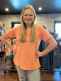 Apricot Ice V-Neck Tee