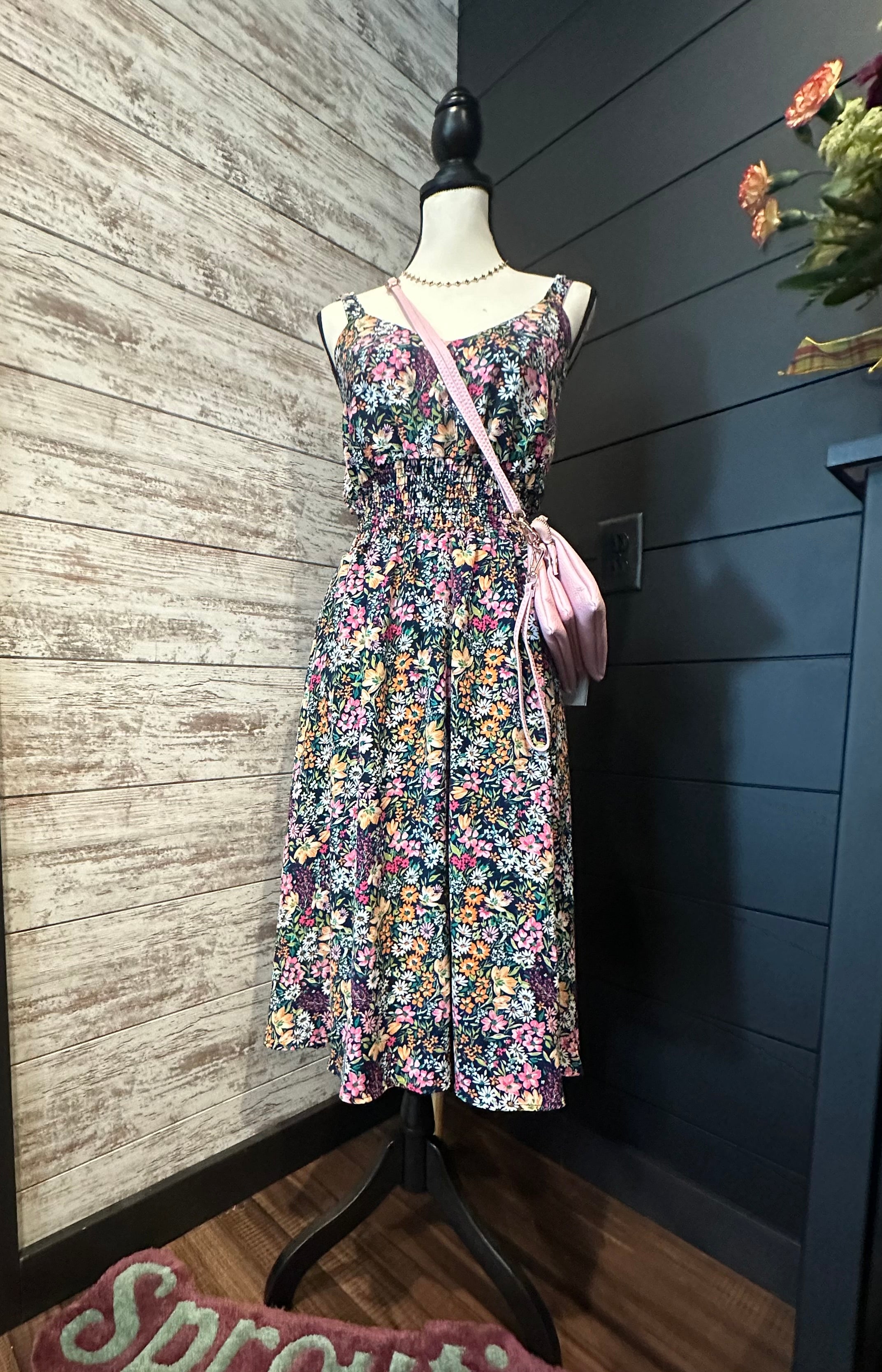 104- Floral Printed Dress XL