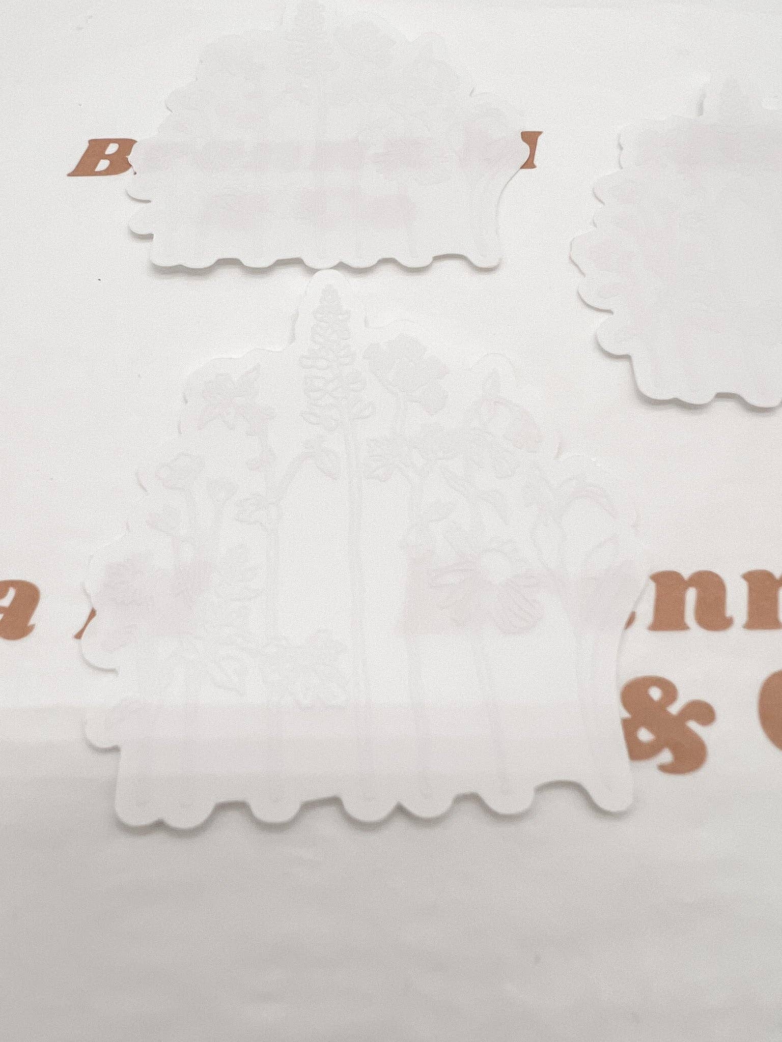 Clear Meadow Floral Mental Health Awareness Sticker