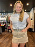 Light Blue Button Down Blouse