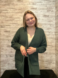 Waffle Open Cardigan Sweater