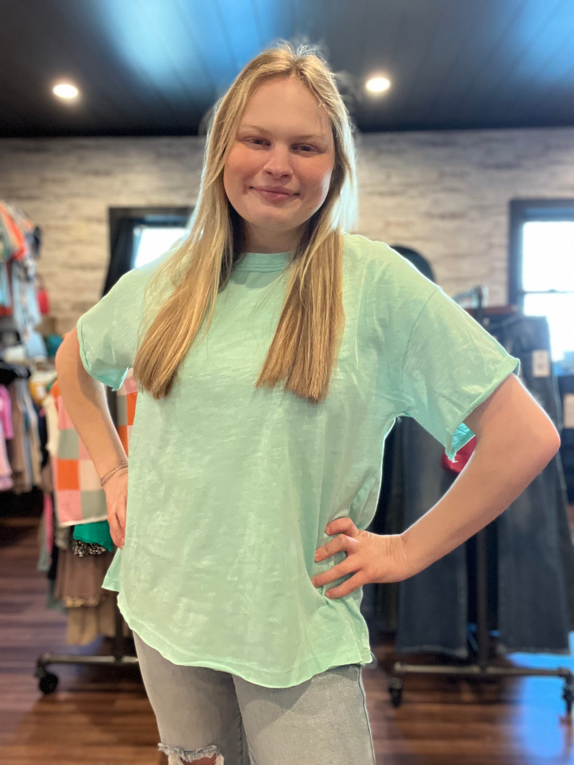 Mint Crewneck Tee