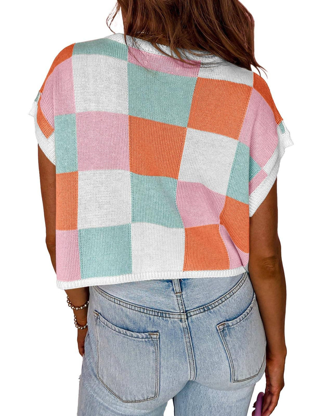 Colorblocked Sweater Vest