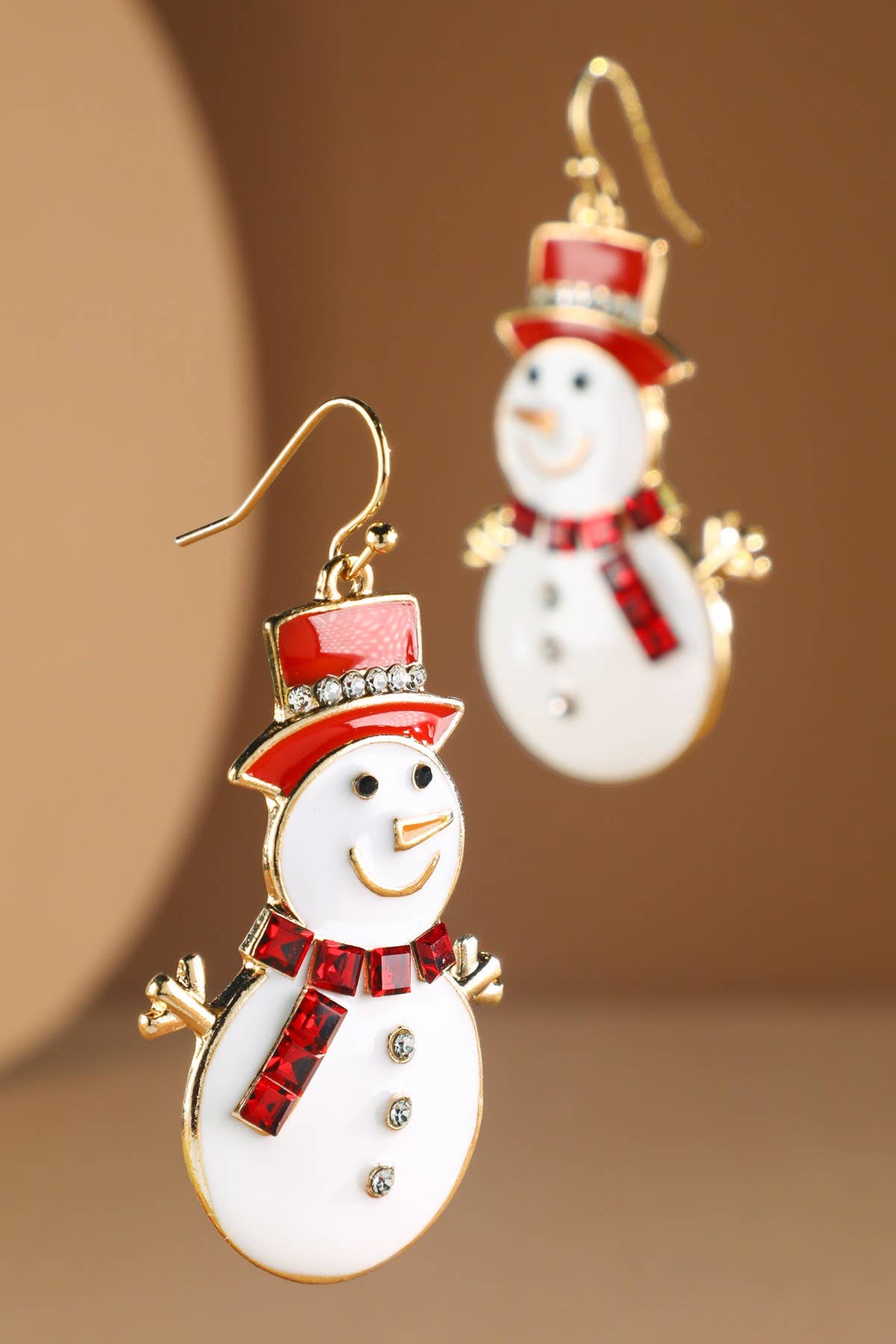 Festive Snowman Dangle Earrings