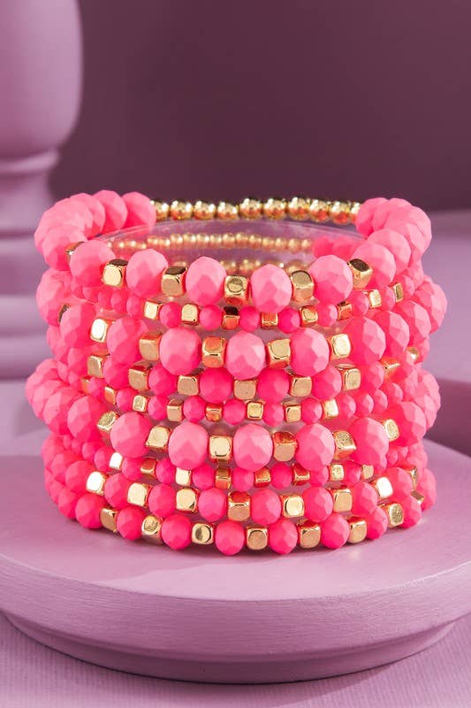 Colorful Stackable Beaded Bracelet