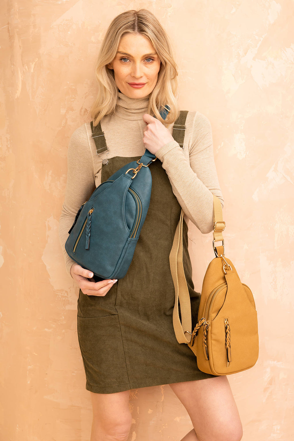 Nikki Dual Compartment Crossbody Sling Bag