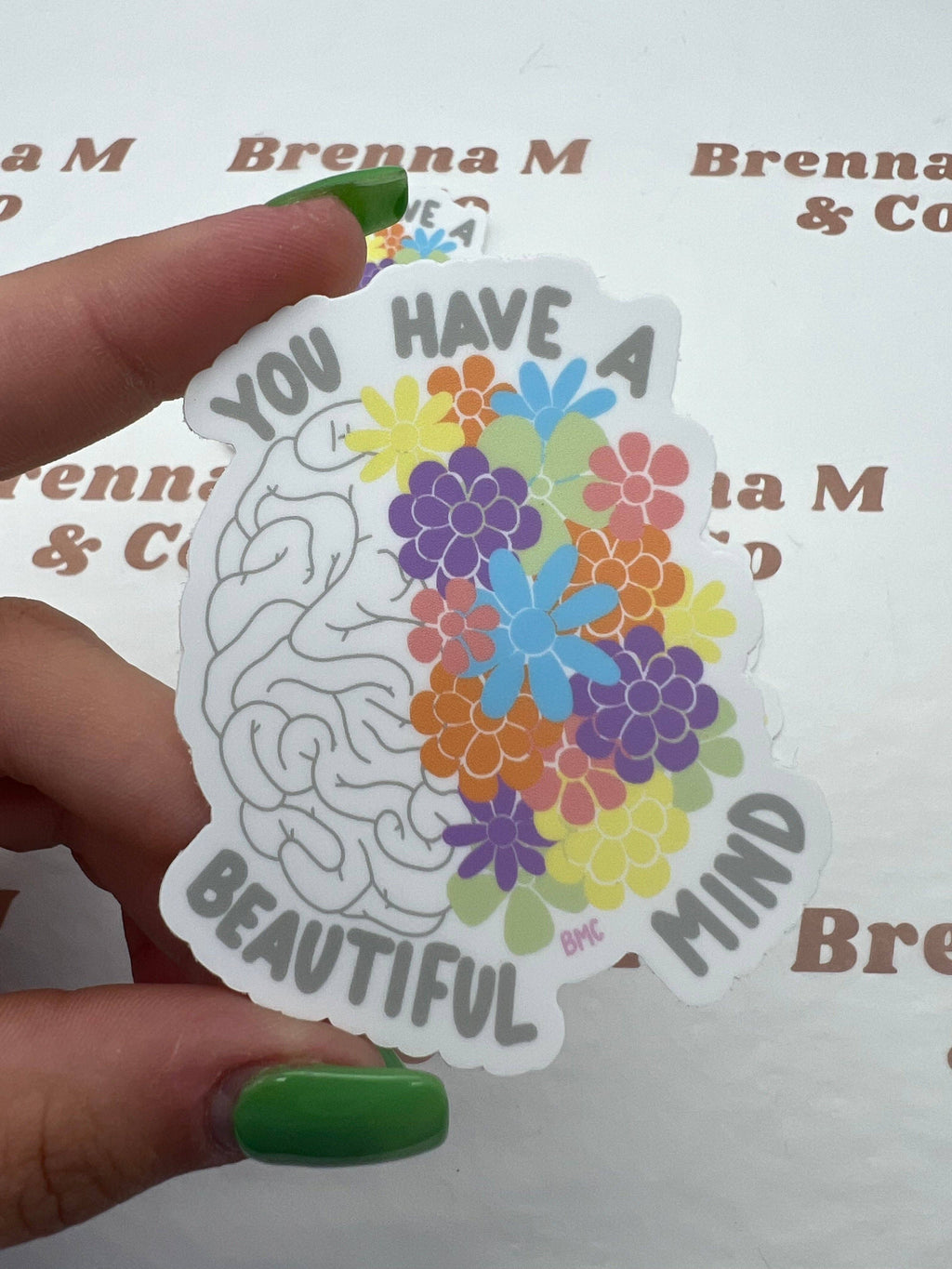 You Have A Beautiful Mind Mental Health Awareness Sticker