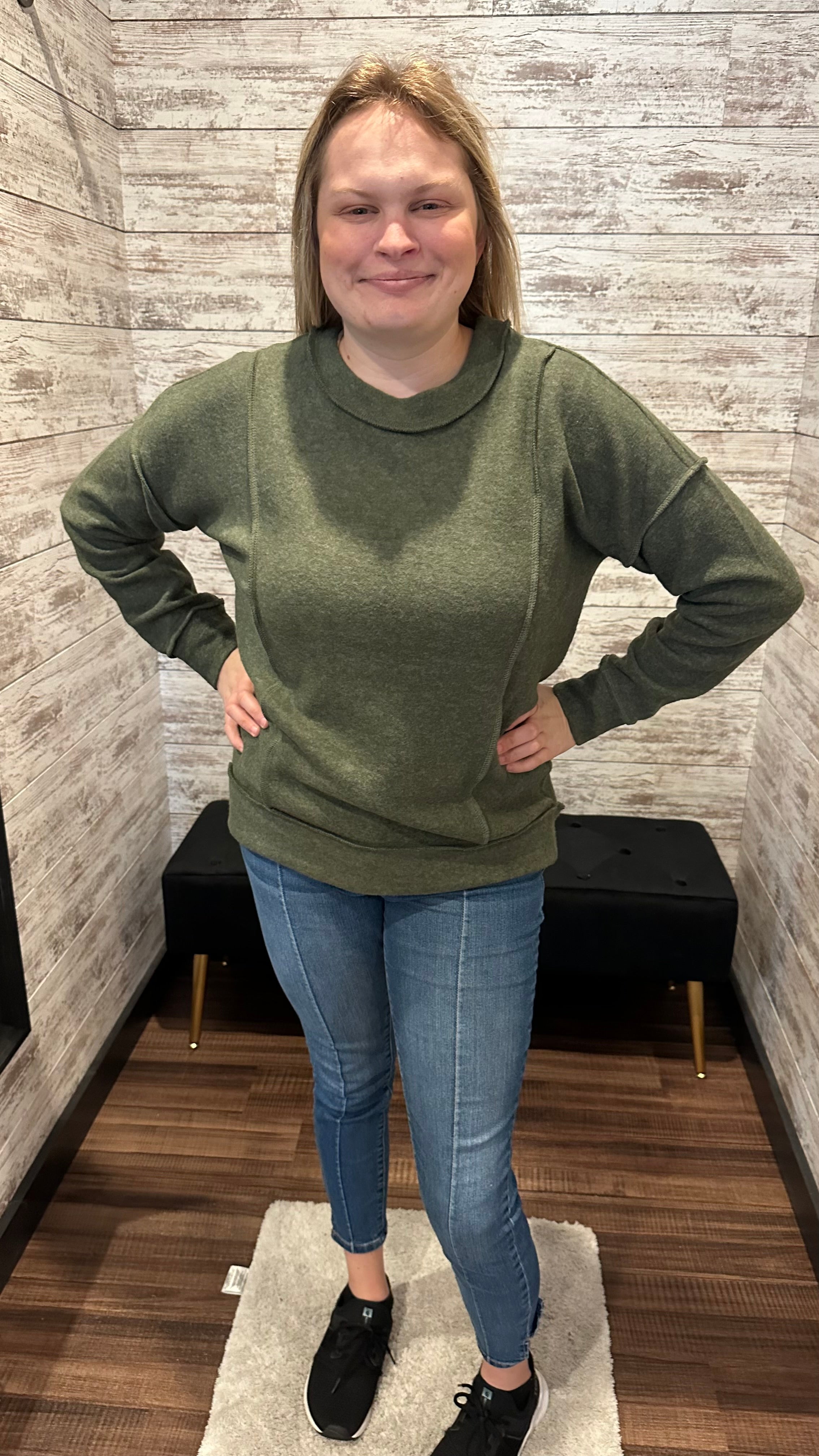 Hacci Drop Shoulder Sweater