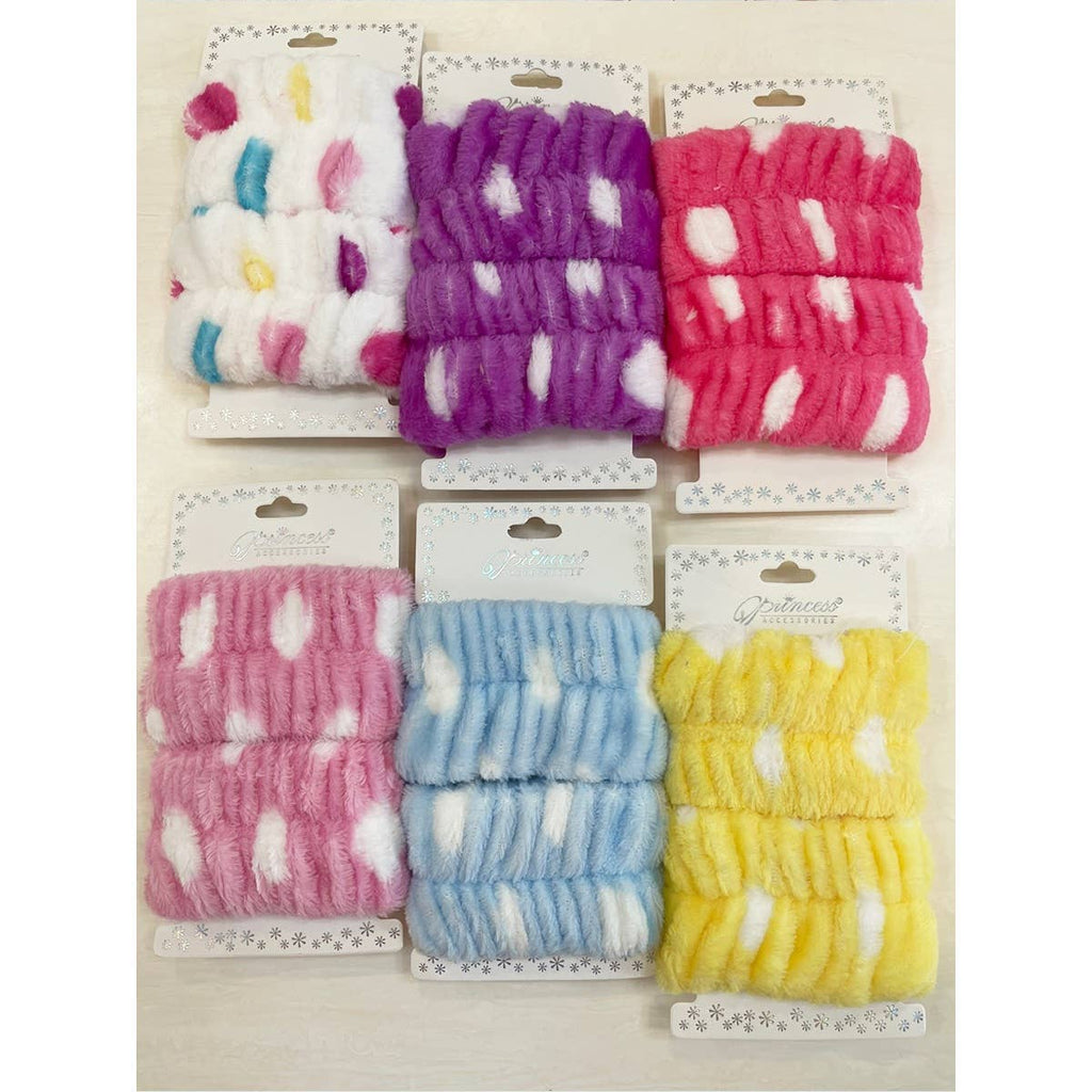 2-pc Polkadot Face Wash Wristband Set