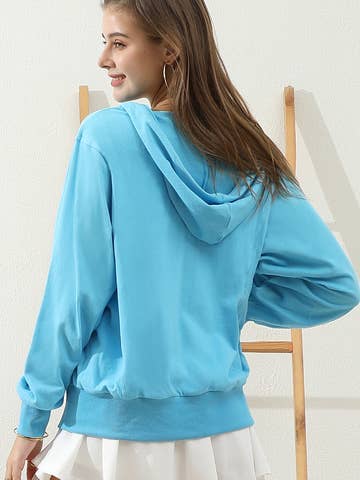 Basic Lightweight Pullover Hoodie Sweatshirt