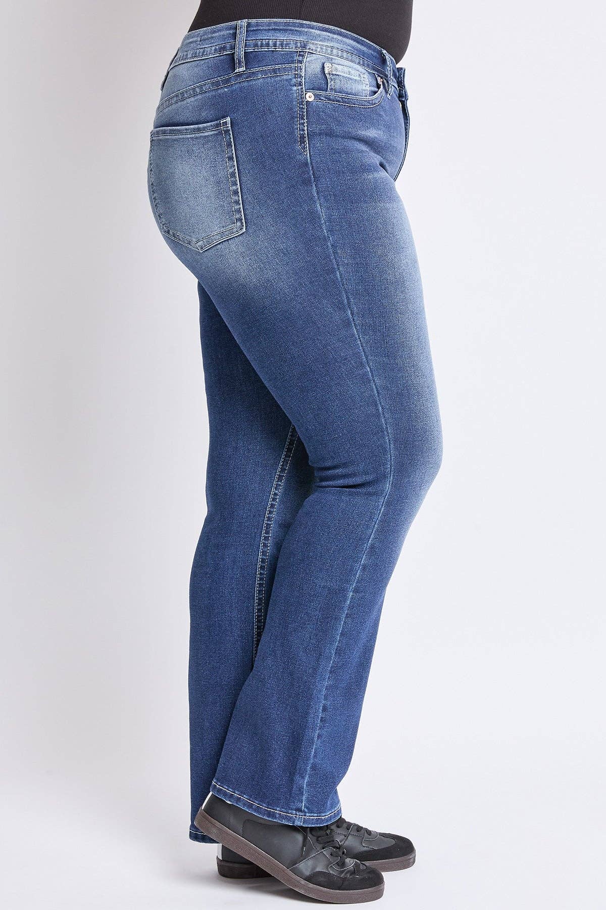 Mid Rise Stretch Bootcut Jeans