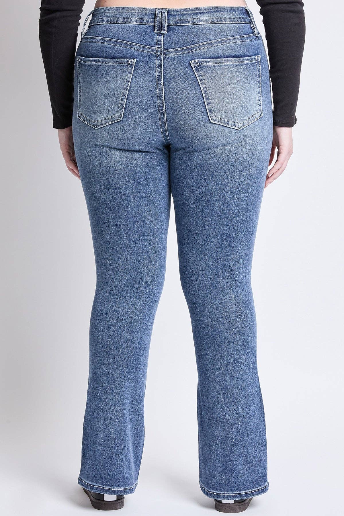 Mid Rise Stretch Bootcut Jeans