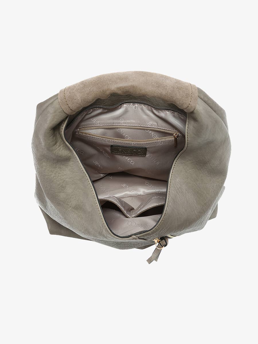 Kat Distressed Hobo Bag
