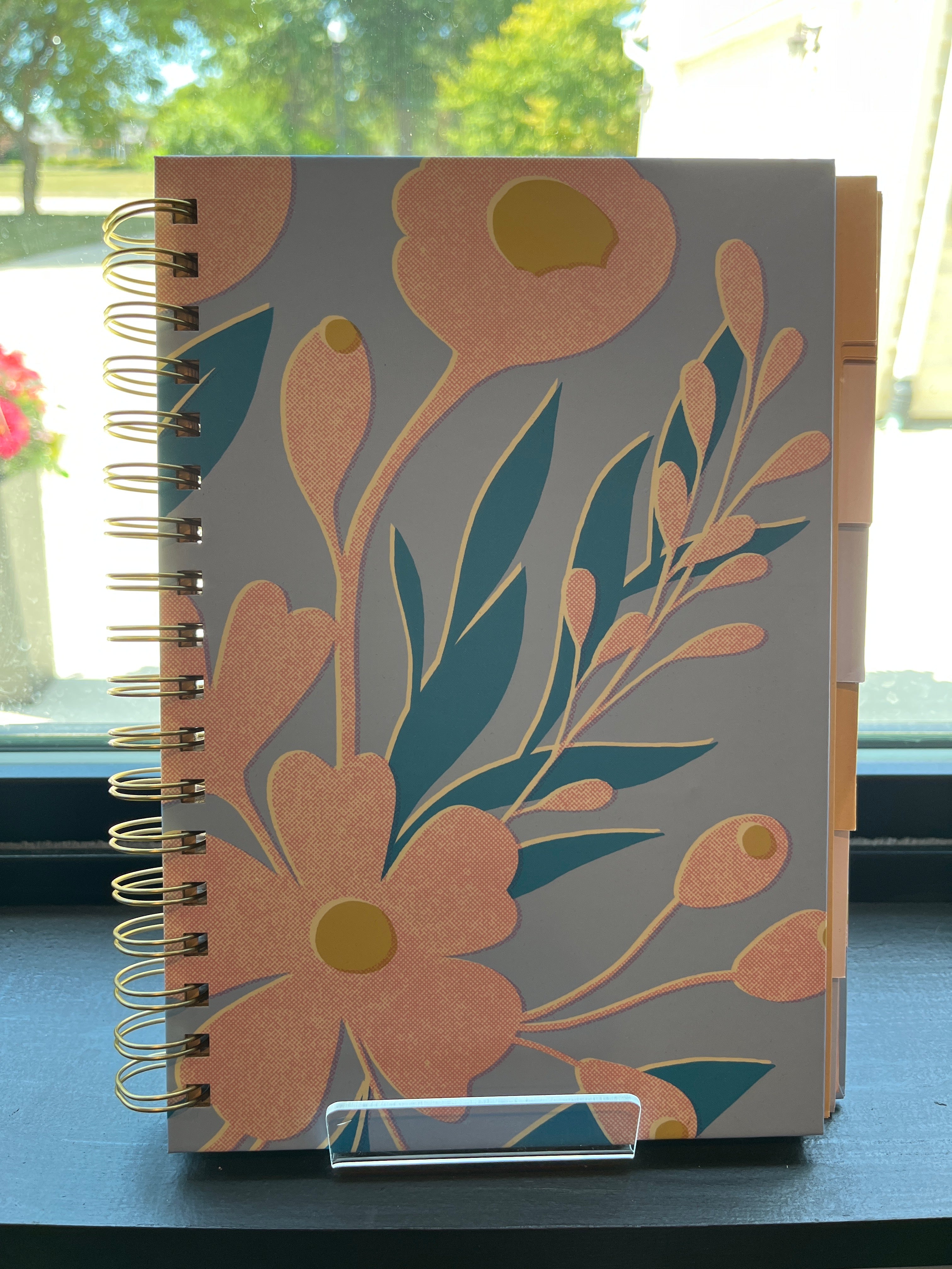 Large Treasured Flowers Notebook