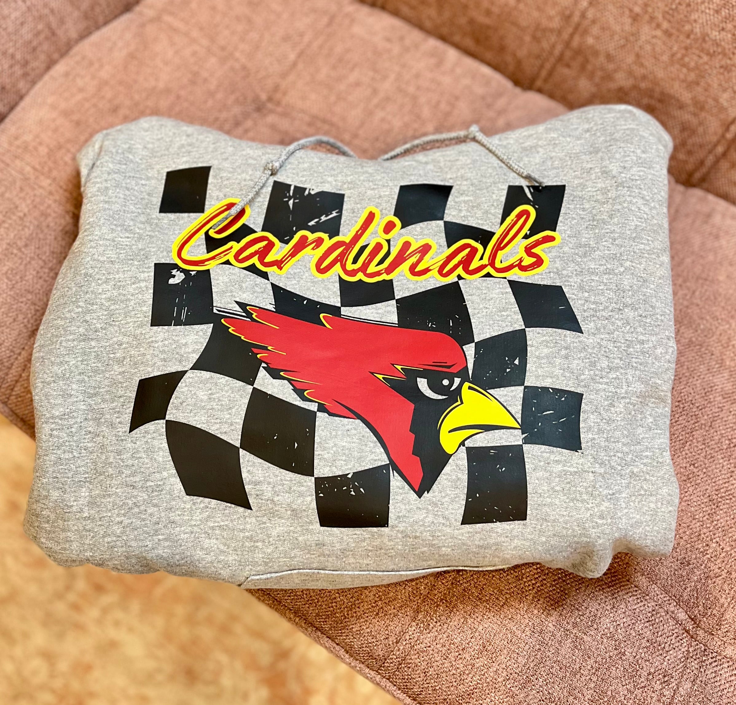 Gray Speedway Cardinals Hoodie