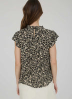 Floral Lace Yoke Blouse