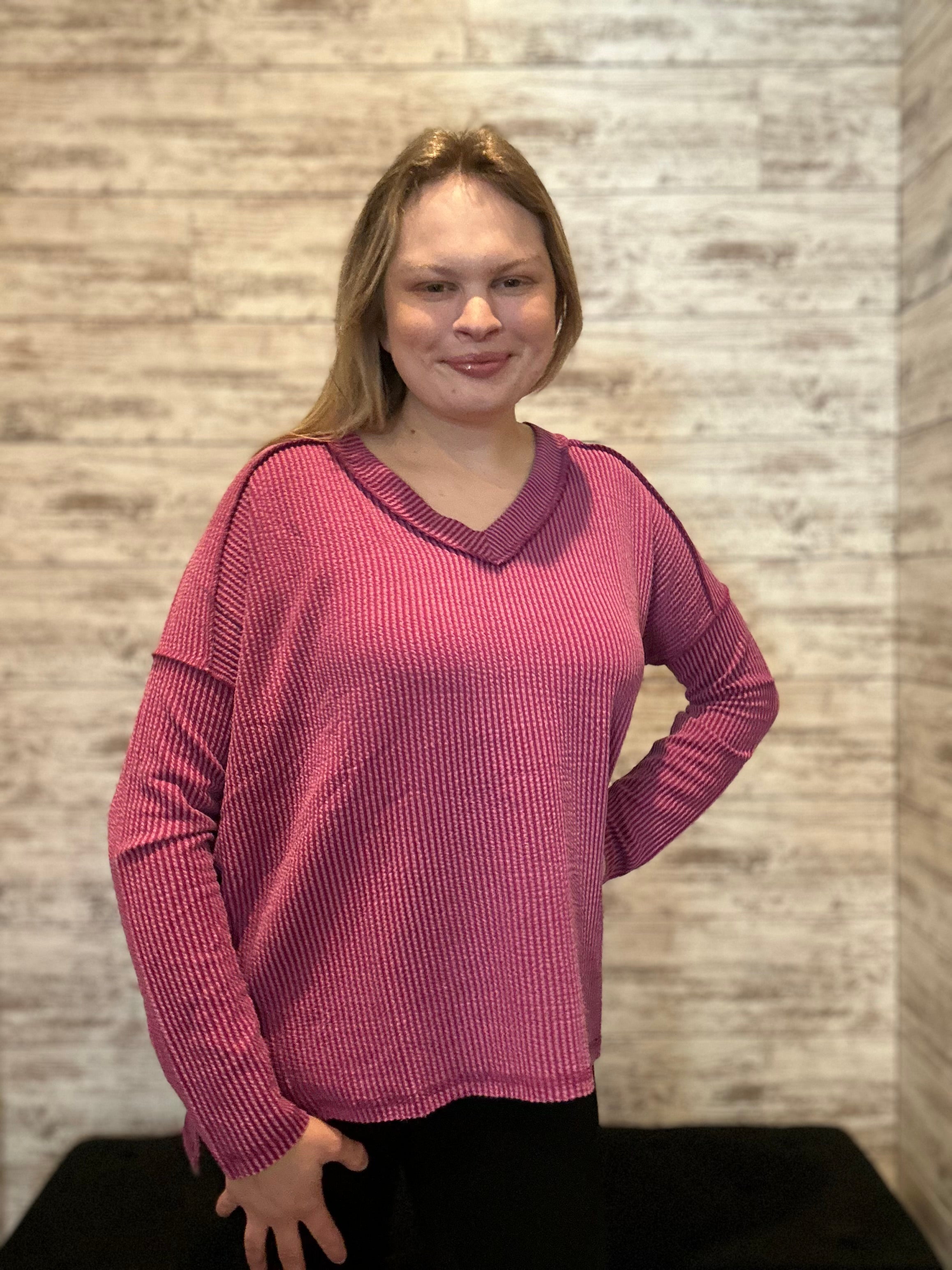 Raised Ribbed Long Sleeve