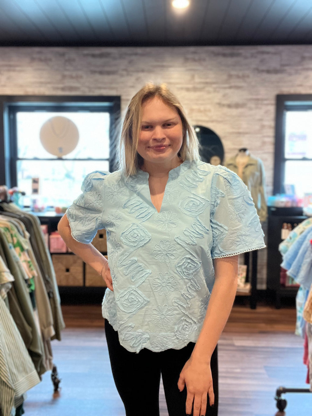 Sky Blue Blouse