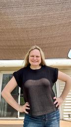 146/147 Flowy Short Sleeve Sweater