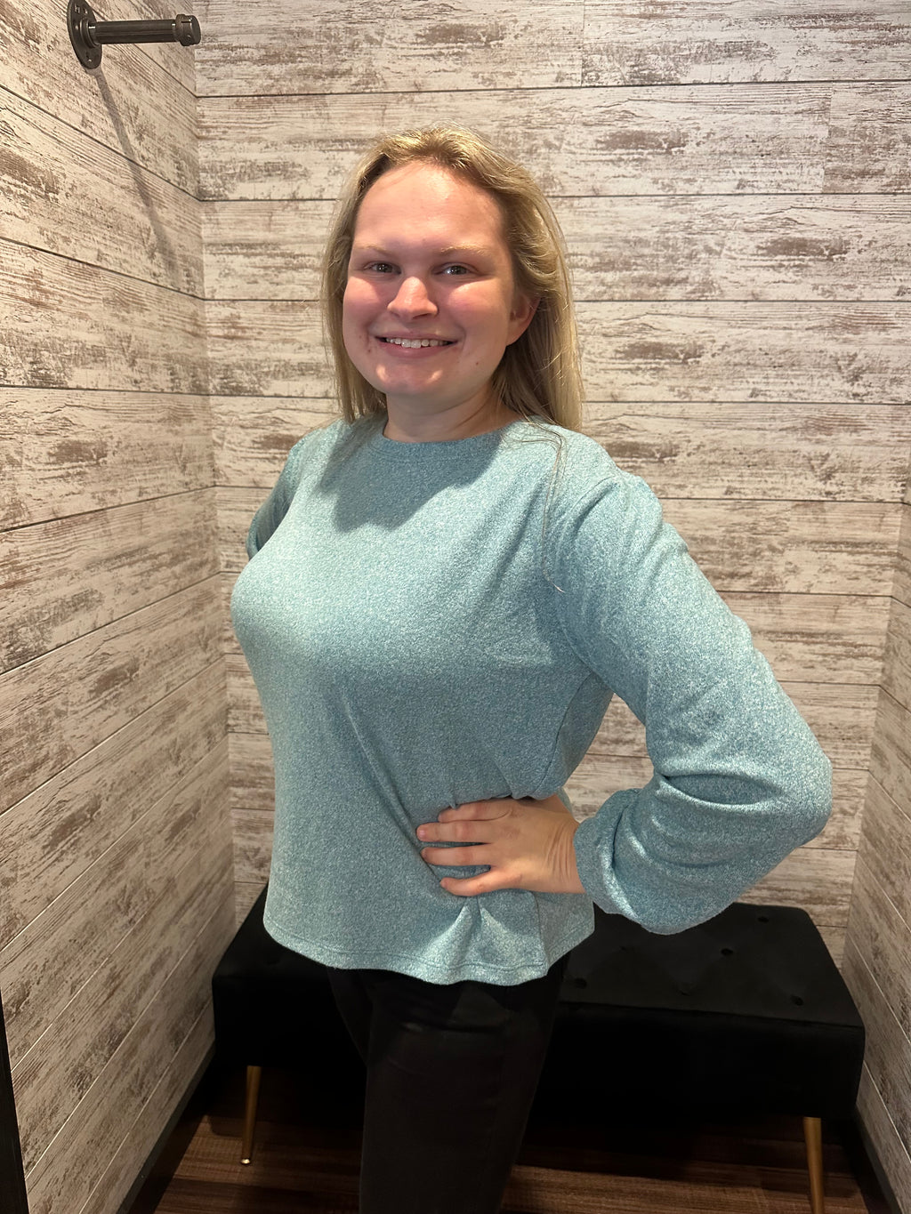 148/149 Cozy Crewneck Top