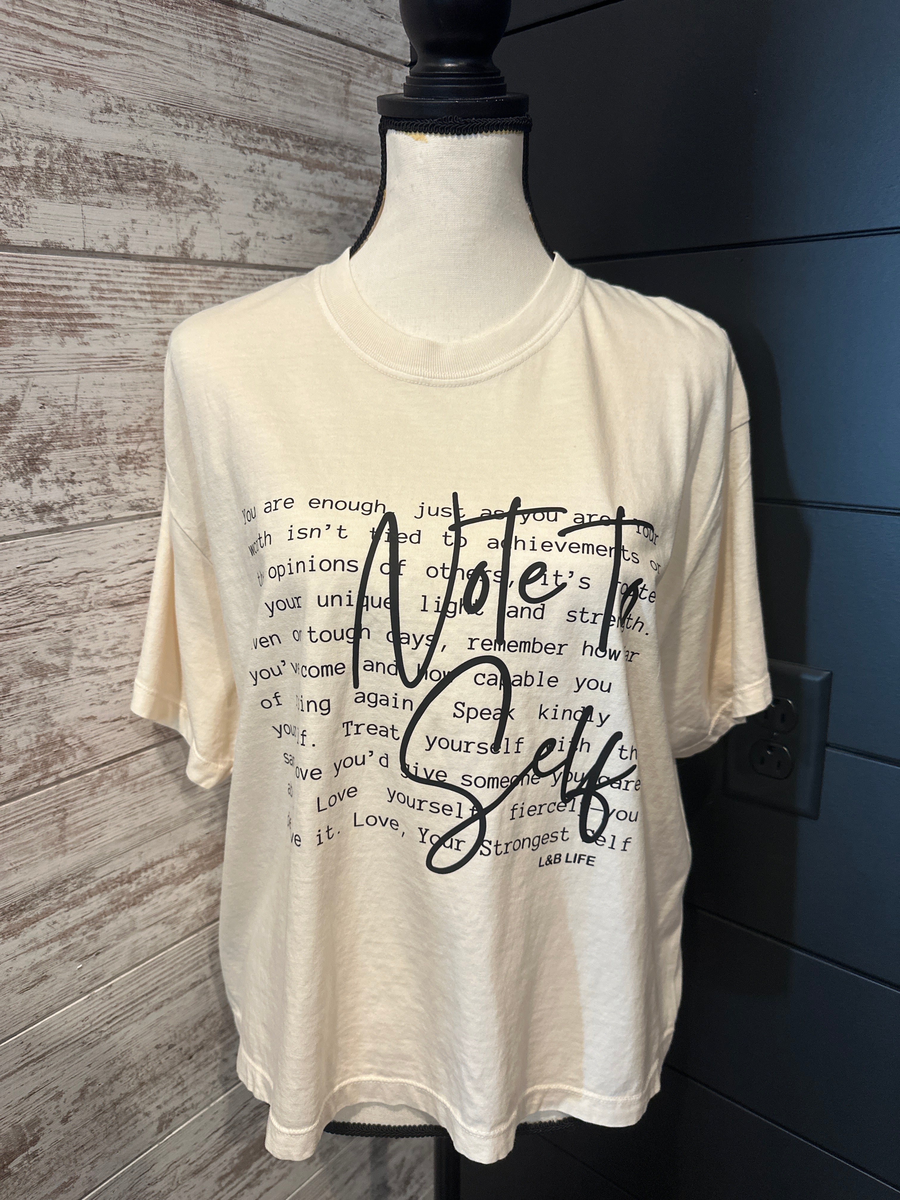 119- Note to Self Graphic Tee