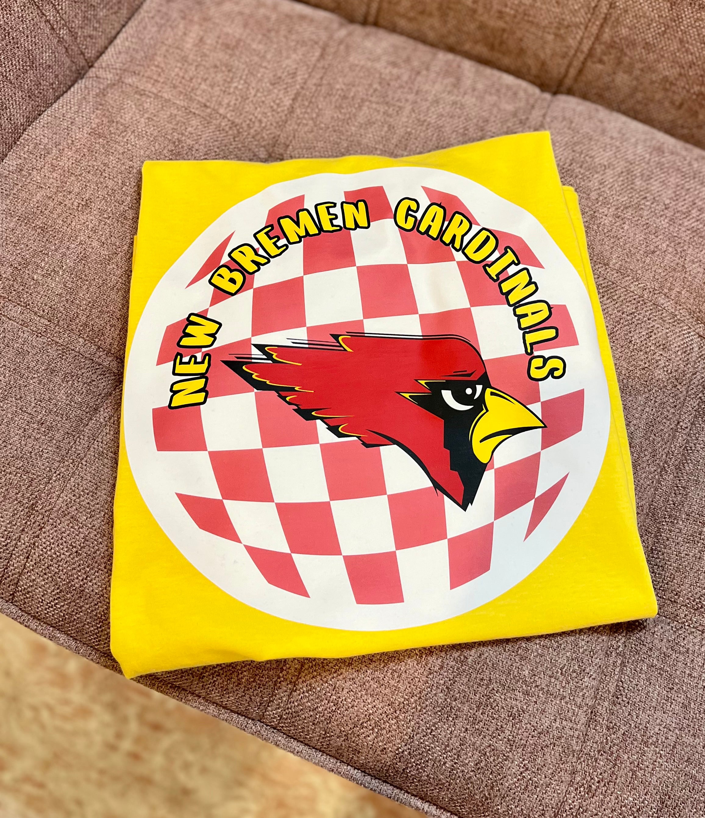 Yellow New Bremen Retro Graphic Tee