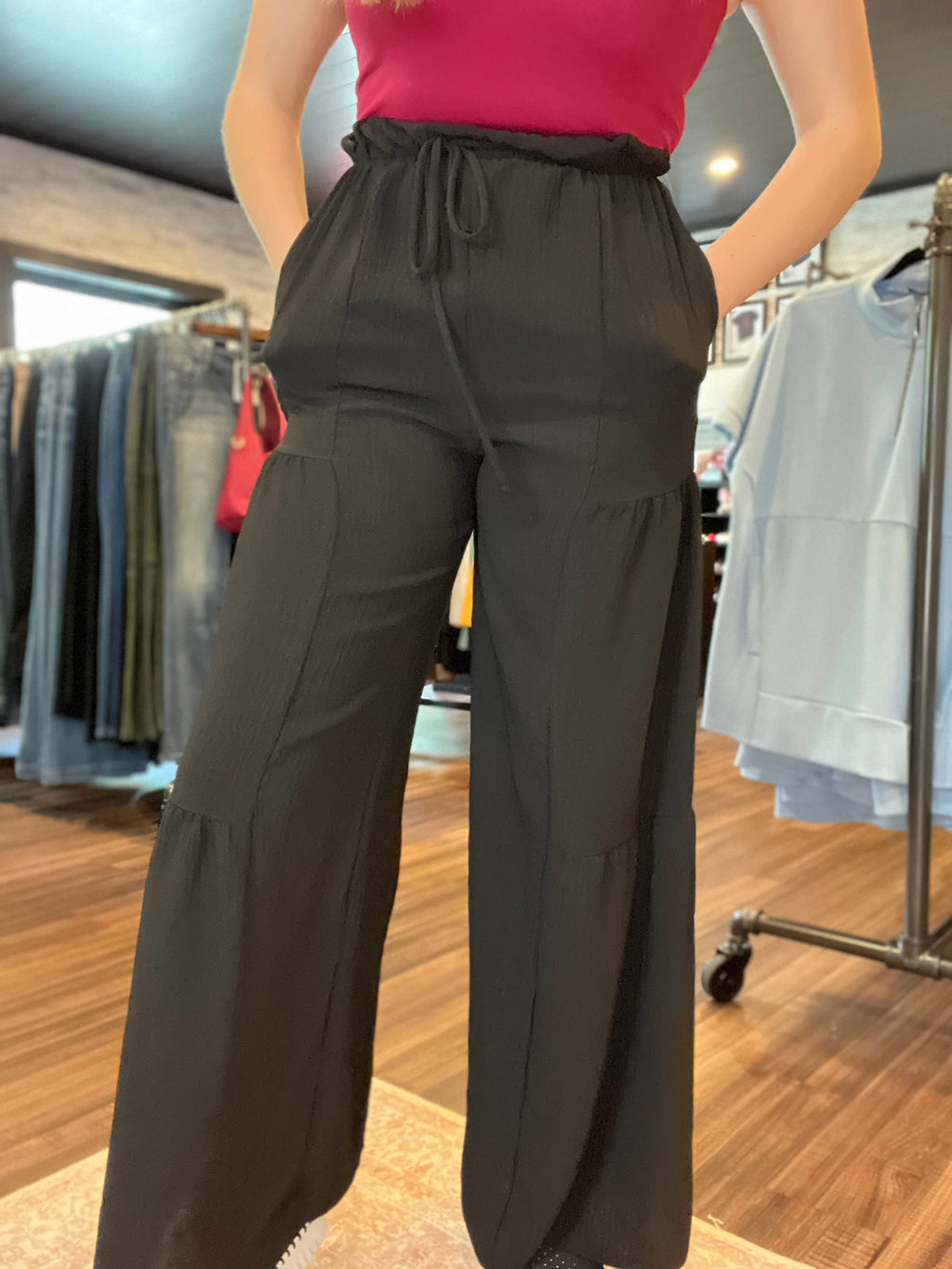 Black Flowy Pants