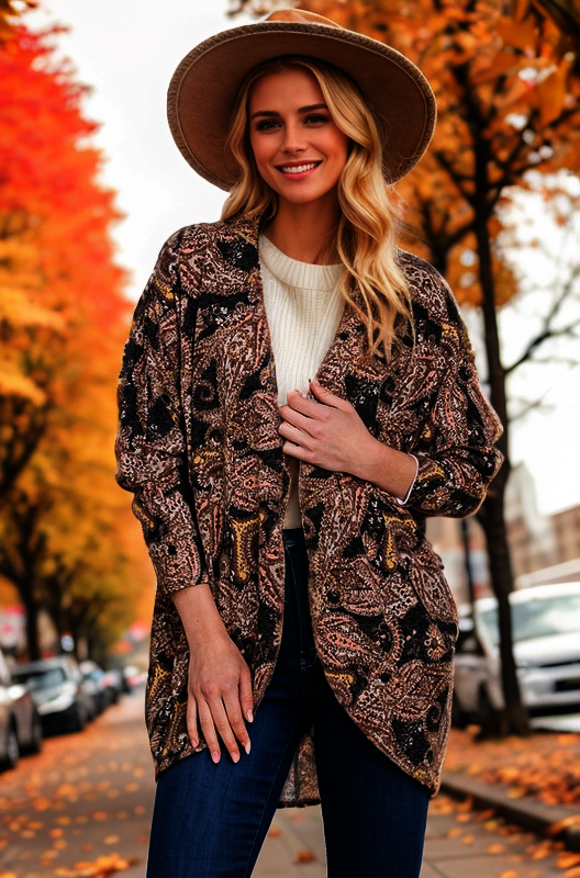 Black Multi Cardigan